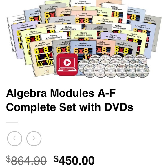 VideoText Algebra DVDs and texts - Picture 1 of 9